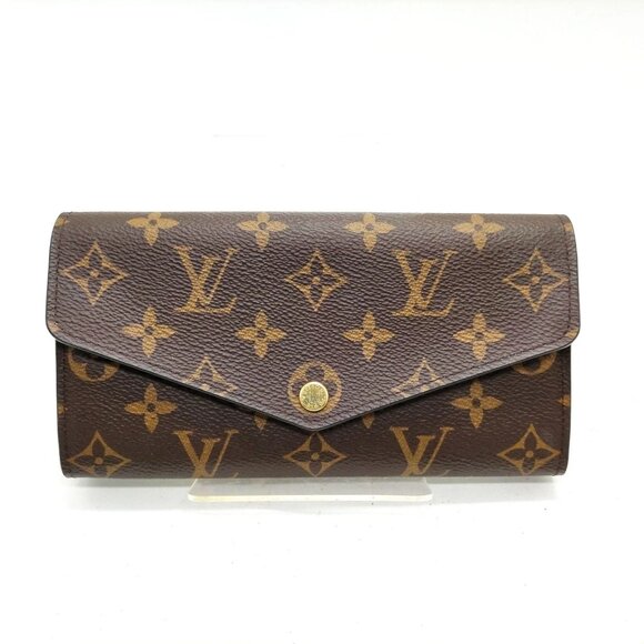 Authentic Louis Vuitton Brown Monogram Wallet mn357-111725